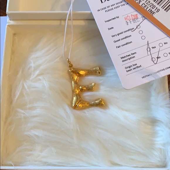 Rare Nwt Celine Alphabet Pendant Large 